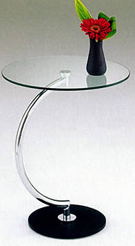 ガラスサイドテーブル